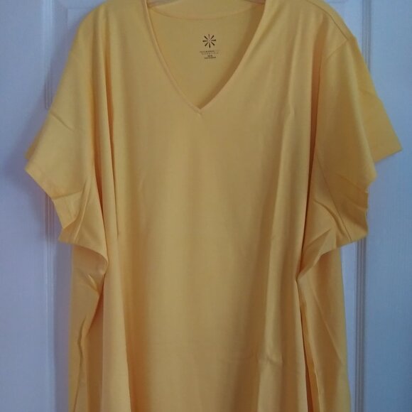 Isaac Mizrahi Live Essentials Pima Cotton V-Neck Swing Top-5X-NWT - Picture 4 of 4